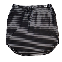 Shein Curve Skirt Womens 4XL Black White Striped Casual Drawstring Waist - $22.65