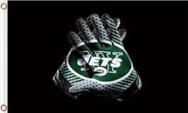 New York Jets Helmet Flag 3X5 Ft Polyester Banner USA 90x150cm - $375.42 MXN