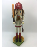 2006 BOMBAY Kids  BASEBALL Player Nutcracker Preowned 15&quot; - $35.00
