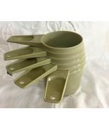 Vintage Tupperware 5 Cup Measure Set Avocado Green 1/3 1/2 2/3 3/4 1 cup - €8,66 EUR
