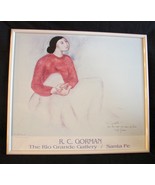 R.C.Gorman&quot;Signed/Inscribed Litho  Exhibition Poster Santa Fe, 1992 Framed - £191.60 GBP