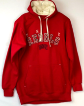 UNLV Running Rebels Basketball NCAA Red Pullover Vintage 90s Hoodie Sweatshirt L - $22.57