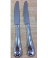 Reed &amp; Barton Elegant Bead 2 French Dinner Knives 18/10 Stainless Flatware - £10.99 GBP