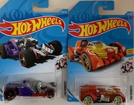 Lot of (2) 2018 Hot Wheels HW ROBOTS Series - 285 Spector &amp; 255 Turbot NEW - £3.13 GBP