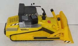 2008 Hasbro Tonka Yellow Construction Dozer Sounds Lights #057478 Funris... - $9.85