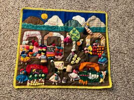 Handmade Hispanic Latin Textile Folk Art Embroidered Applique 3D Artwork... - €20,41 EUR