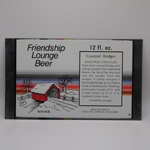 Friendship Lounge Unrolled 12oz Beer Can Flat Sheet Magnetic - £27.60 GBP