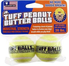 Petsport USA Jr. Peanut Butter Balls Dog toy Assorted 1ea/2 pk, 1.8 in - £6.26 GBP