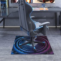 (Futurism) Glass Chair Mat for Carpet 36&quot; x 36&quot; x 1/4&quot; Tempered Glass Office Cha - £107.69 GBP