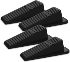 Carvy Fox Rubber Door Stoppers Wedge  4 Pcs  1.1 x 1.2 x 4.6 inches NEW - £11.94 GBP