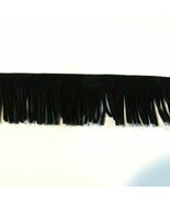 Per  yard Black Faux Suede Fringe Western Craft Trim Wide 3 &quot;/ 4&quot; Yards ... - $51.78 MXN+