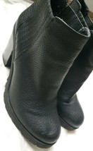 Sam &amp; Libby Womens Half boots Size 7.1/2 Black  With  Elastic In And Outside - £23.34 GBP