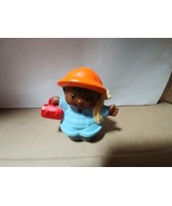 Little People Fisher Price African American Construction Worker with Rope  - $6.86 CAD