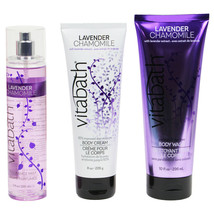Vitabath Lavender Chamomile Body Cream, Body Wash and Body Mist Gift Set (3pc) - £28.01 GBP