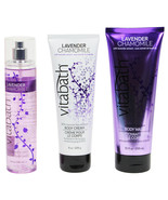 Vitabath Lavender Chamomile Body Cream, Body Wash and Body Mist Gift Set... - £27.64 GBP