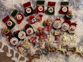 EC Vintage Assortedl Christmas Ornaments. Horses, stocking &amp; more - £36.96 GBP