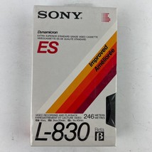 Sony L-830 ES Beta Betamax Blank Video Tape NEW FACTORY SEALED - $9.89