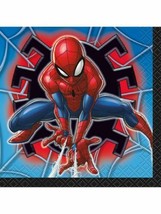 Spiderman 16 Ct Paper Beverage Napkins - £3.62 GBP
