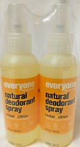 2 Pack EO Everyone Natural Deodorant Spray Cedar + Citrus 4 oz. Each  - $19.95