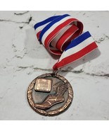 Track NCS Cougar  800 Meters Dual Split Medal on Ribbon  - $19.79