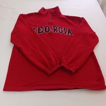 G-III Sports by Carl Banks Georgia Bulldogs Red Men&#39;s 1/4 Zip Sweatshirt... - $13.85
