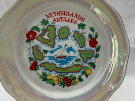 Netherlands Antilles Caribbean Islands Collector Plate Oyster Glaze St. Marten + - £21.46 GBP