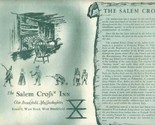 The Salem Cross Inn Placemat Olde Brookfield Massachusetts - $13.86
