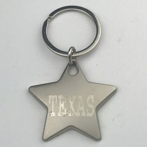 Texas Souvenir Keyring Fob Vintage Heavy Star Shape - $12.88