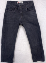 Levi&#39;s 505 Jeans Boys Size 14 27x27 Regular Fit Blue Denim Pants Straight - £11.67 GBP