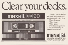 Maxell Clear your decks ad | POSTER 24 X 36 Inches - £18.82 GBP