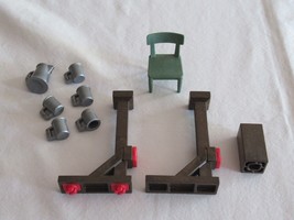 Playmobil Western Fort Eagle 3023 Lot Replacement Pieces Mugs, Pitcher,Chair etc - £15.65 GBP