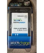 NEW DIGITAL ENERGY LI-ION BATTERY+CHARGER FOR LG OPTIMUS C,M,S,T,U,V #23... - $5.34
