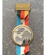 1981 Vintage German Medal 5th People’s Marathon Zur Oberen Romantic Hote... - $500.45 MXN