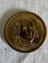 1809-1817 - 4th President James Madison $1 Dollar Gold Coin in good condition! - £666.86 GBP