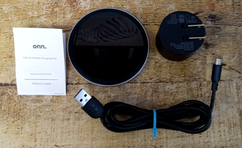 onn 7.5W/10W Wireless Fast Charging Pad Smartphones Tablets &amp; Other Qi D... - $8.49