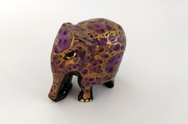 Indian Elephant Antique Style Kashmiri Paper mache Hand Painted Handicraft #18 - £12.65 GBP