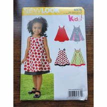 2011 Simplicity New Look 6974 Pattern - Child&#39;s Dress - Size A 1-4 - $9.89