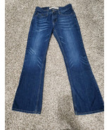 Express Women&#39;s Jeans Riot Siren Precision Fit Boot Cut Blue 4R - $35.67 CAD
