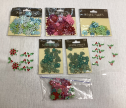 The Paper Studio Spare-Parts Paper Flower Embellishments Glitter Rhinest... - $292.34 MXN