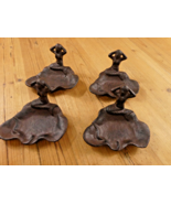 4 Rustic Soap Dish Coin Mermaid Nautical Bathroom Decor Cast Iron Flea M... - €29,13 EUR