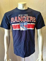New York Rangers NHL Hockey Blue Short Sleeve Crew Neck Graphic T Shirt ... - $7.92