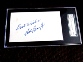 HAL RENIFF 1961 WSC NEW YORK YANKEE PITCHER SIGNED AUTO VINTAGE INDEX SG... - £39.19 GBP