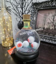 Martha Stewart Halloween Eyeball Snow Globe Potion Bottle Cauldron Figurine - $42.99