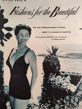 1951 Esquire  Article Artistic Photos Fashions for the Beautiful French Riviera - £12.76 GBP