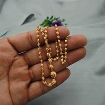 22kt gold chain, Handmade 22kt Gold beads chain, spiral diamond cut beads, 22k g - £2,027.29 GBP