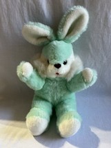 Vintage rare Beaufort Mint Green White MR. Bunny Rabbit Easter plush 16&quot; - £14.77 GBP