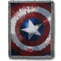 Captain America Shield Throw Blanket Red - $53.98