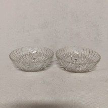 Anchor Hocking Burple Inspiration 3 Toed Dessert Berry Bowls 2 Clear 4.5&quot; - $12.95