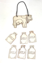 Vintage Wind Chime Cow Milk Country Farmhouse Decor pottery kitsch - £15.79 GBP