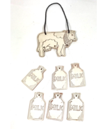 Vintage Wind Chime Cow Milk Country Farmhouse Decor pottery kitsch - £15.49 GBP